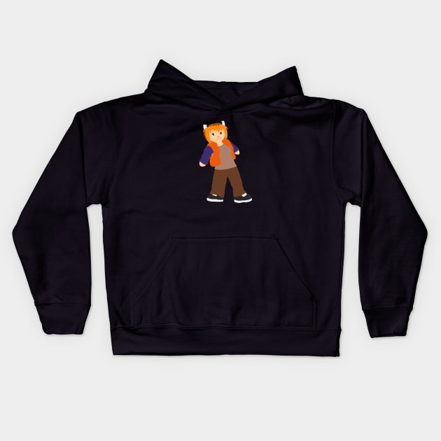 Cat Girl Chibi Kids Hoodie by kateybugz